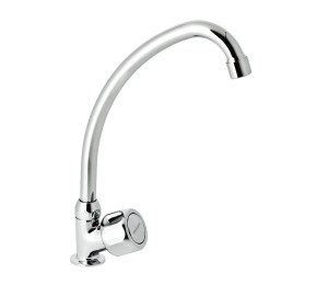 GAMMA Deck sink tap with swan neck spout